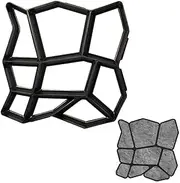Plastic Concrete Mould, Garden Pavement Maker Paving Mold, DIY Tool for Brick Rock Stepping Stone