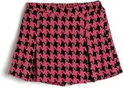 [Koton] Girls's Tweed Mini Skort Pleated Elastic Waistband Shorts
