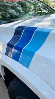 Toyota Tacoma TRD Retro Fender Blue Scheme 3M Decals, Stickers, TRD Flag