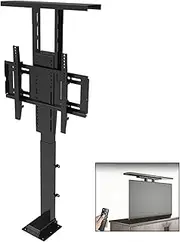 TV Motorized Lift for 42-70 Inch TVs - Motorized TV Lift Bracket, Motorized Tv Mount with Remote Control Can Be Hidden in The Cabinet, Travel Less Than 40 Seconds Adjustable TV Mount Bracket