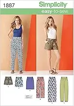 Simplicity 1887 Misses' Pants and Skirts Sewing Pattern, Size 8-10-12-14-16