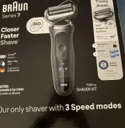 Braun Electric Shaver for Men, Series 7 7189cc, Wet & Dry Shave, 3 Shave Modes