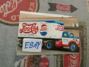PEPSI COLA 1950s, SEMI DELIVERING PEPSI BOTTLE SODA TO BOWLING ALLEY 4X6 PHOTO