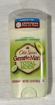 Old Spice Total Body Aluminum Free Deodorant Stick Cucumber & Avocado 3 Oz