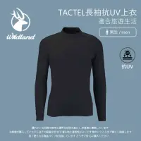 在飛比找momo購物網優惠-【Wildland 荒野】男 TACTEL長袖抗UV上衣-黑