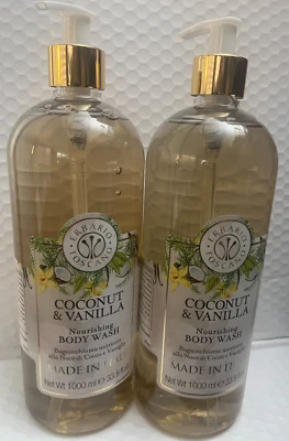 ERBARIO TOSCANO COCONUT&VANILLA NOURISHING BODY WASH(2BODY WASH)33.8FLOZ M,ITALY