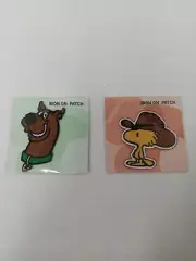 Scooby Doo and Woodstock Iron on Patch Lot