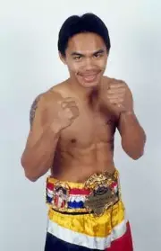 Manny Pacquiao Poses With His Ring Belt 1 Old Boxing Photo
