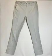 Men’s Peter Millar Khaki Pants Crown Sz 38 x 36 Flat Front Stretch Grey