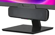 Cyber Acoustics USB Speaker Bar – Stereo USB Powered Speaker, Speaker Bar Easily Clamps to Monitor, Convenient Controls (CA-2890)