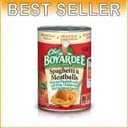 Ready-to-Eat Spaghetti and Meatballs - 14.5 oz Cans, 24 Pack for Easy Meals