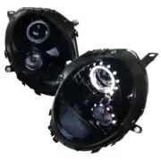 Projector Smoked Headlights Lamps With Halo DRL 07-15 Mini CooperR55 R56 R57 R59 (for: Mini)
