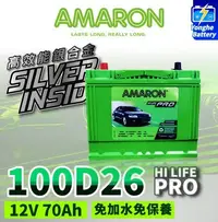 在飛比找Yahoo!奇摩拍賣優惠-永和電池 愛馬龍 AMARON 銀合金電瓶 100D26L 