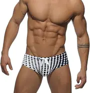[RQPYQF] YK33 Men's Tight Short Swimming Shorts with Drawstring Swimming Trunks Classic Swimming Briefs Summer Short Swimming Trunks Briefs Bikini Bottom