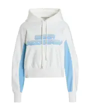 Stella McCartney Logo Printed Color-Block Hoodie IT40,IT42 White