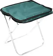 Aymzbd Portable Folding Stool,Collapsible Stool,Compact Foldable Foot Rest Stool Camping Stool for Fishing BBQ Hiking Patio Adult, Green