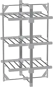 3 Tier Electric Dryer Clothes Airer, Heated Drying Rack, Efficient Electric Clothes Drying Rack Rail Stand with Waterproof Power Switch, for Wet Laundry Drying