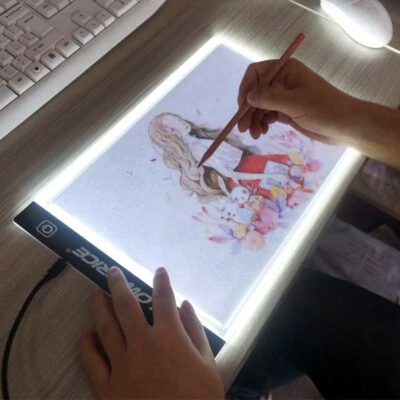 NEW 13" Large A4 LED Tracing Light Box Pad with Precise Ruler and Clear Scale
