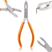 Loop Closing Pliers Close Jump Rings Jewelry Making Orange Dip Handle Jw-4023