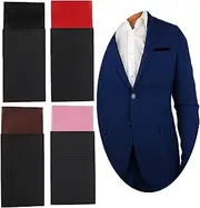 [NiceYnn] 4pcs Men's Pre-Folded Pocket Squares On Card, Flat Polyester Stain Rectangular Suit Handkerchief, Prefolded Suit Hanky for Jacket or Wedding Formal Tuxedo Adjustable Cardboard