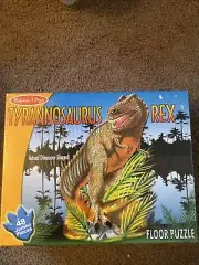 Melissa & Doug TYRANNOSAURUS REX FLOOR PUZZLE 48 Pieces W/ Box 3 FOOT LONG