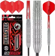 Hell Fire 22G, 24G or 26G Tungsten Darts Set with Flights and Stems