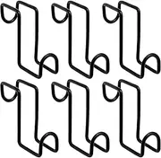 CADUFUELLY 4 Inch Tack Hook Over Rail Bridle Hooks Heavy Duty Horse Water Bucke (6PCS)