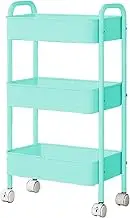 Generico Rolling Storage Trolley – Multifunctional Kitchen Trolley with Wheels | 3-Tier Mobile Organization Trolley Multifunctional Trolley for the Kitchen Living Room