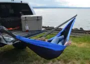 Hitch 'n' Hang - Vehicle Hitch Hammock Stand - Camping 4x4 Car Fishing Offroad