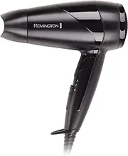[REMINGTON] Jet Setter Hair Dryer, D1505AU, 2000W (AU Plug), Compact Travel Size, Powerful For Fast Drying, Dual Voltage Works In Any Country, Folding Handle, Black