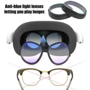 Anti-blue Light Myopic Lenses for Meta Quest 3S VR glasses 50-600° Myopic Lenses