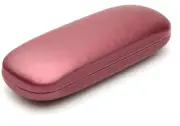 NEW Clam Shell Hard Eyeglasses Glasses Case Burgundy w/Microfiber Cleaning Cloth