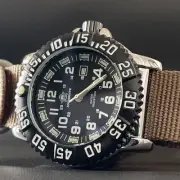 US Military Swat Navy Seals Quartz Watch 44mm NATO Band Luminescent