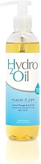 Hydro 2 Oil Muscle and Joint Massage Oil 250ml - Water Dispersible Formula with penetrating Essential Oils for Aching Muscles