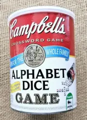 2012 Campbells Crossword Game Alphabet Dice Game TDC Games