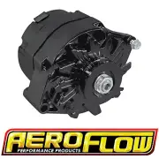 Aeroflow GM Black 140 Amp 1 Or 3 Wire Chev Style Alternator AF4270-1140