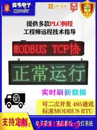 在飛比找露天拍賣優惠-現貨LED定制電子顯示屏室內單紅雙色二次開發modbus通訊