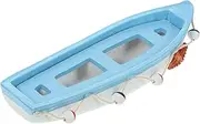 Vaguelly Mediterranean Sailboat Model Nautical Decor Ornament for Desktop Realistic Craft for Home Parties Events Lightweight Safe Material