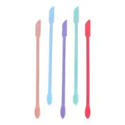 5 Pieces Mini Silicone Spatula Set Thin Jar Scraper for Food Bottles Jar