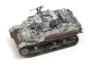 for S-MODEL US M5A1 Stuart light tank Snow coating 1/72 Tank Pre-built Model