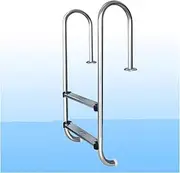 3 Step in-Ground Pool Ladder,Stainless Steel Pool Steps,Dock Ladder,Pool Pedal with Handrails,for Above Ground Pools Stair Entry(2 Step)
