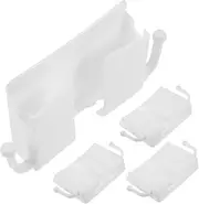 PEPLAYTAL 4pcs Wall Mount Phone Holder Adhesive Bedside Storage Organizer for Tv Remote Control Mobile Phones and Accessories Convenient Charging for Bedroom and Living