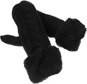 [TOGEVAL] 1 Pair Warm Winter Gloves for Adults Wear Resistant and Comfortable Knitted Gloves for Outdoor Activities Cold Weather for Skiing Snowboarding and Daily Use