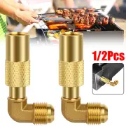 Propane Elbow Adapter w/ 3/8" Male Flare for 17" or 22" Blackstone Griddle Brass