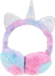 [TEMPNAP] Unicorn Earmuffs Sleeping Warm Ear Muffs for Women Fleece Ear Warmers Winter Ear Protective Warmer Lovely Ear Cover Warm Ear Lovely Earmuff Pink Plush