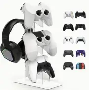 3 Tier Gaming Headset & Controller Stand - Storage Rack Organiser for PS5, Xbox