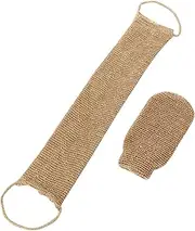 Labymos Exfoliating Glove+Back Scrubber Mitt Body Scrub to Massage and Improve Blood ulation for Bath