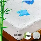 ForZzz Waterproof Bamboo Mattress Protector Topper Fitted Cover KS/QS/KS/SK Bed