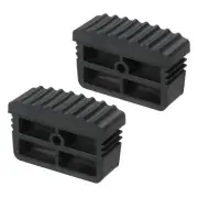 2Pcs Ladder Feet, Non Slip Extension Ladder Feet Rubber Pads Cover, Black