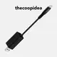 thecoopidea 10cm 鑰匙圈充電線 尼龍編織 快充 傳輸線 Lightning to USB 黑色_廠商直送